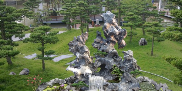 thiết kế hòn non bộ